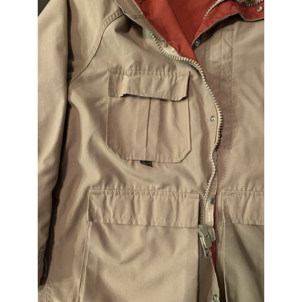 Vintage Woolrich Mens Jacket Tan Sz Small Mountain Parka Cotton Blend Chore coat - Picture 5 of 11